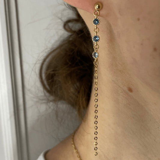 Boucles d'oreilles Min Boucles d'oreilles orisit Bleu clair