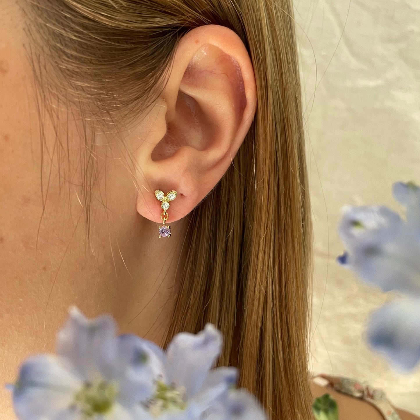 Boucles d’oreilles Nefer Boucles d'oreilles orisit Violet