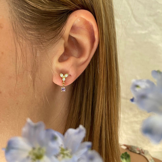 Boucles d’oreilles Nefer Boucles d'oreilles orisit Violet