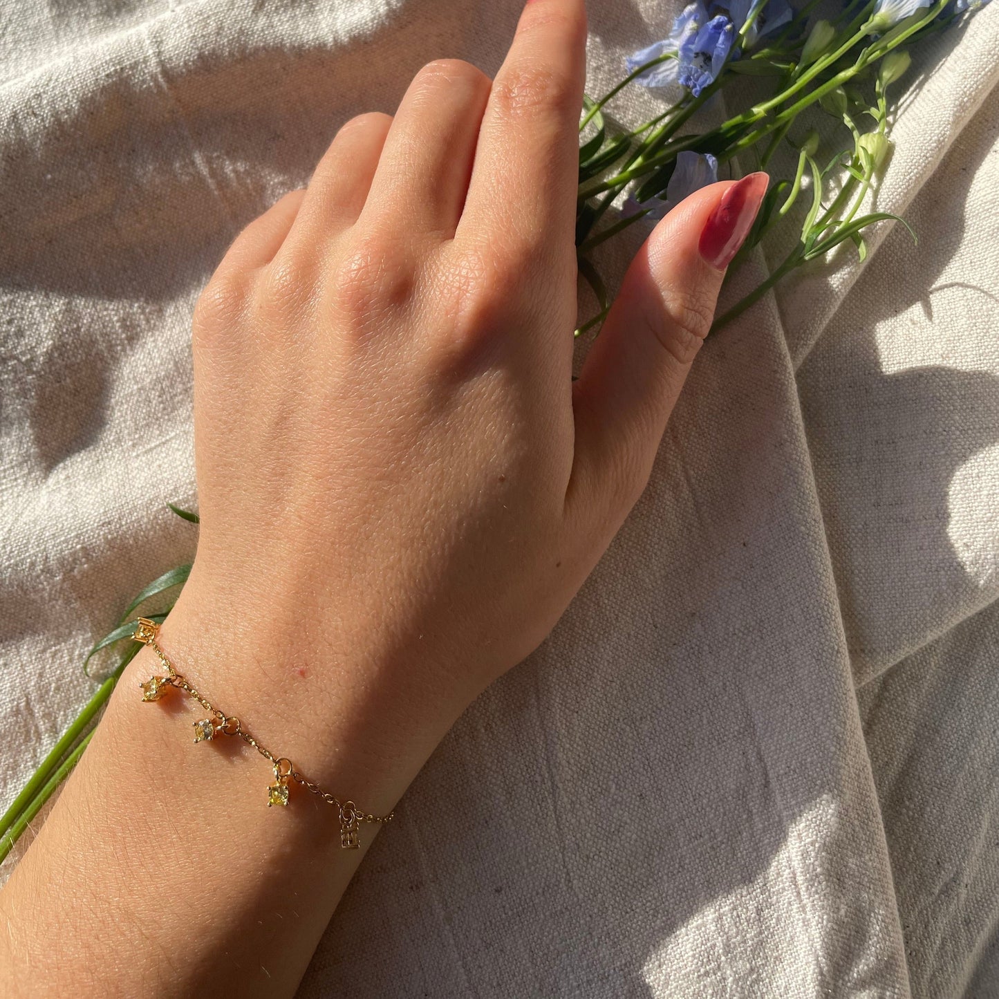 Bracelet Nefer Bracelet orisit 14cm + 2.5cm Jaune