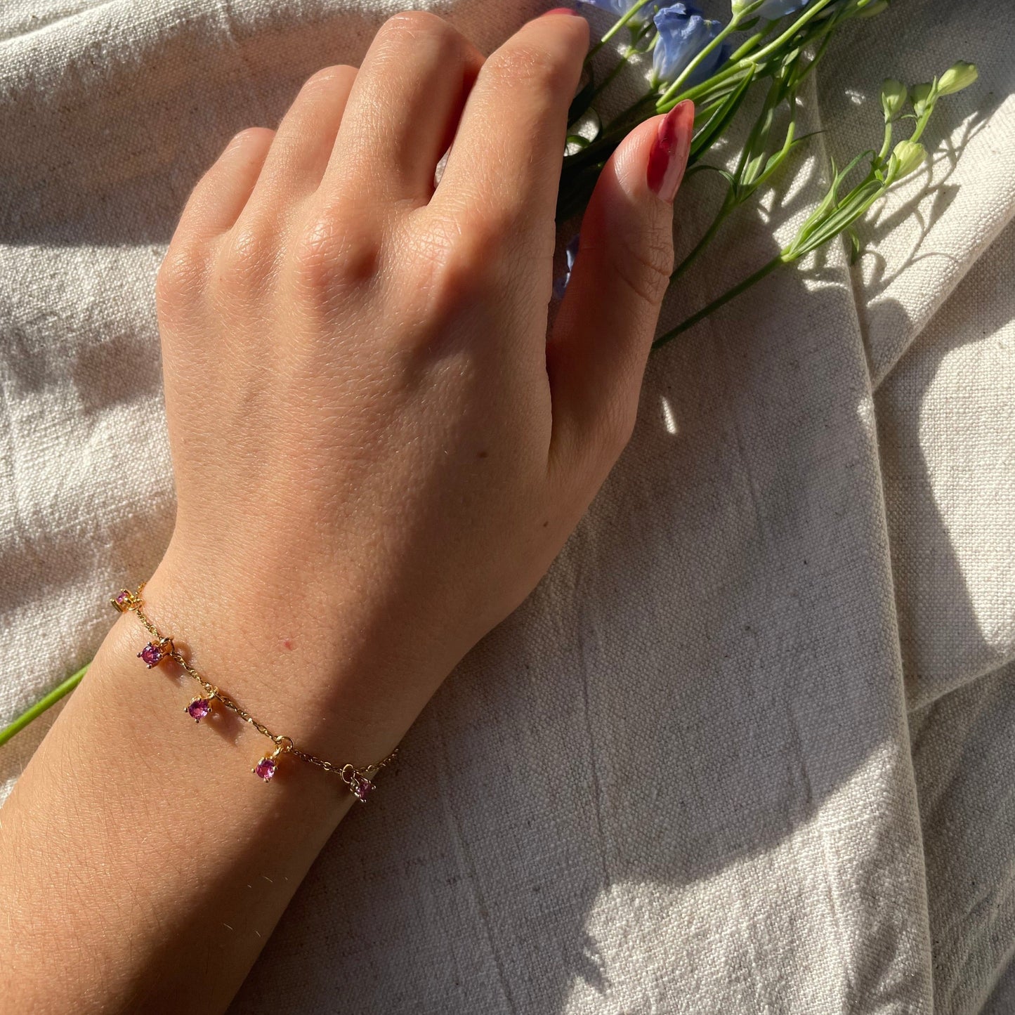 Bracelet Nefer Bracelet orisit 14cm + 2.5cm Rose