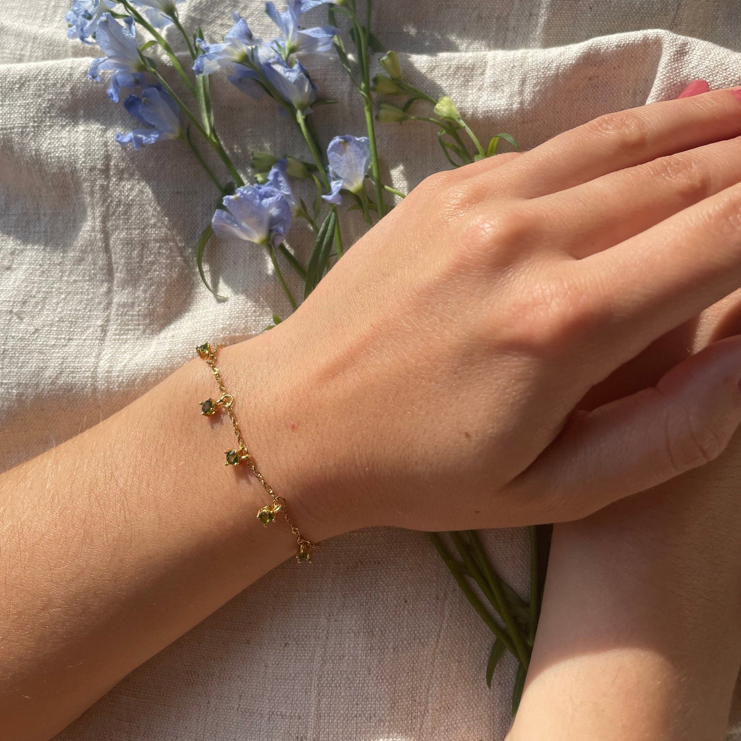 Bracelet Nefer Bracelet orisit 14cm + 2.5cm Vert