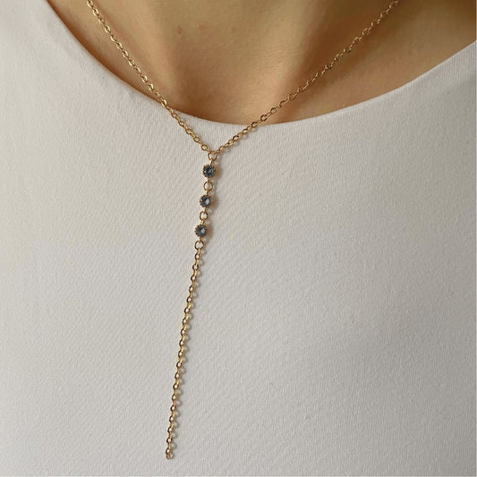 Collier Min Collier orisit Bleu clair