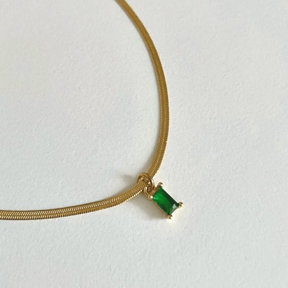 Collier Râ Collier orisit Vert émeraude 