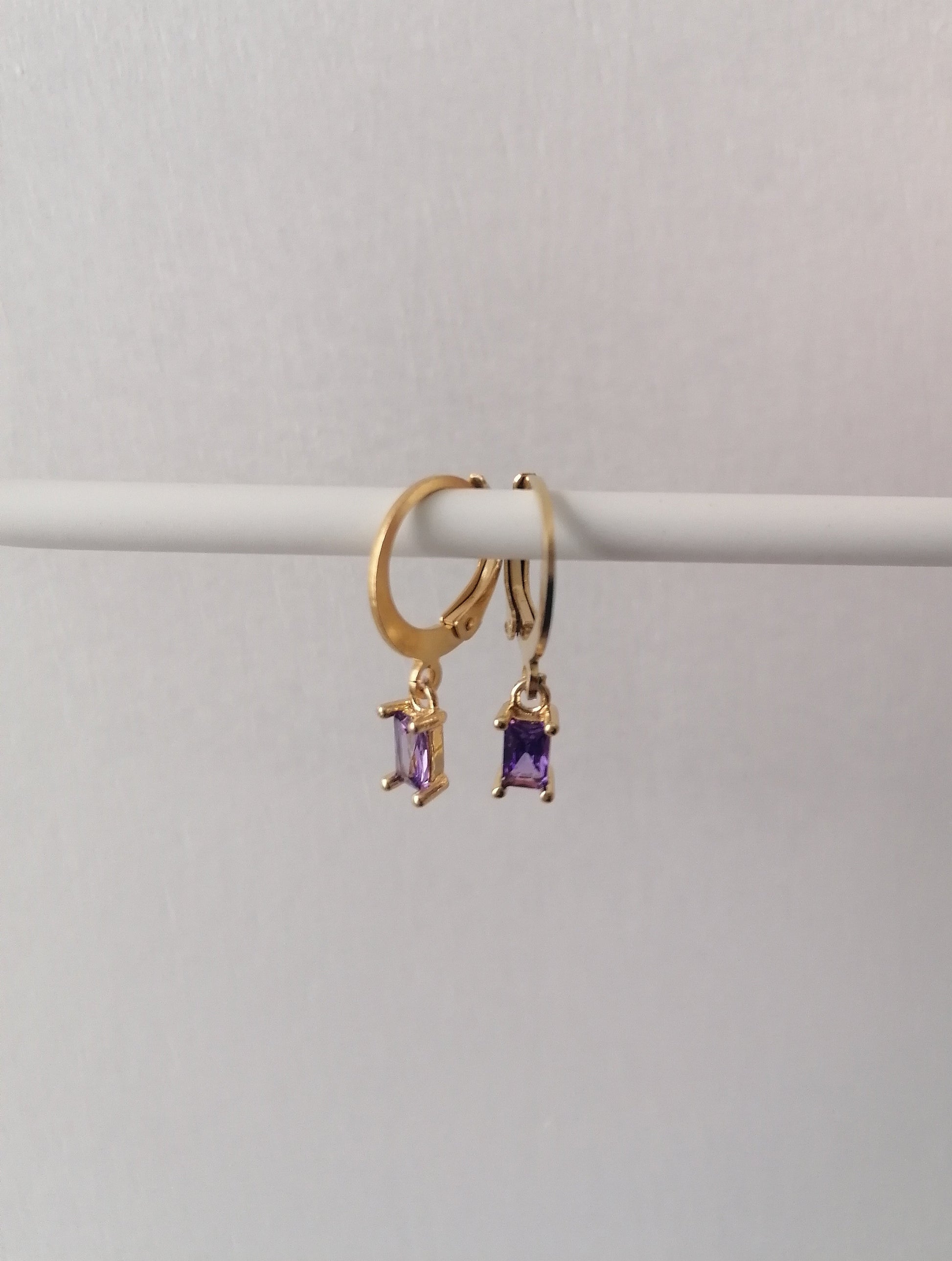 Dormeuses zircons Boucles d'oreille dormeuses orisit Violet 